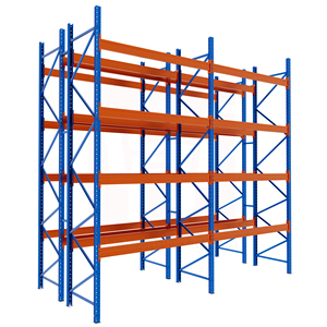 Op maat gemaakte industriële palletstellingen, verstelbare stalen balken, zwaar uitgevoerd, selectief palletstellingsysteem voor magazijnopslag