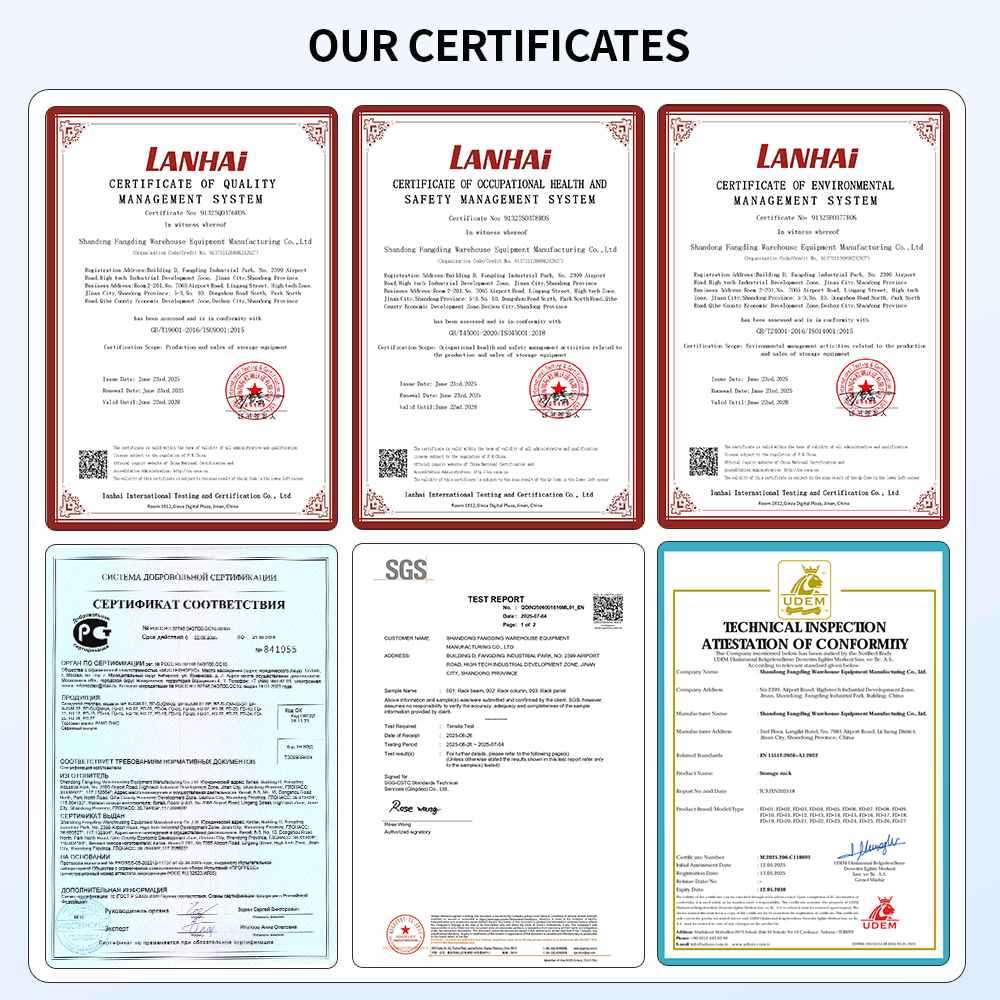 Certificaat palletstellingsysteem