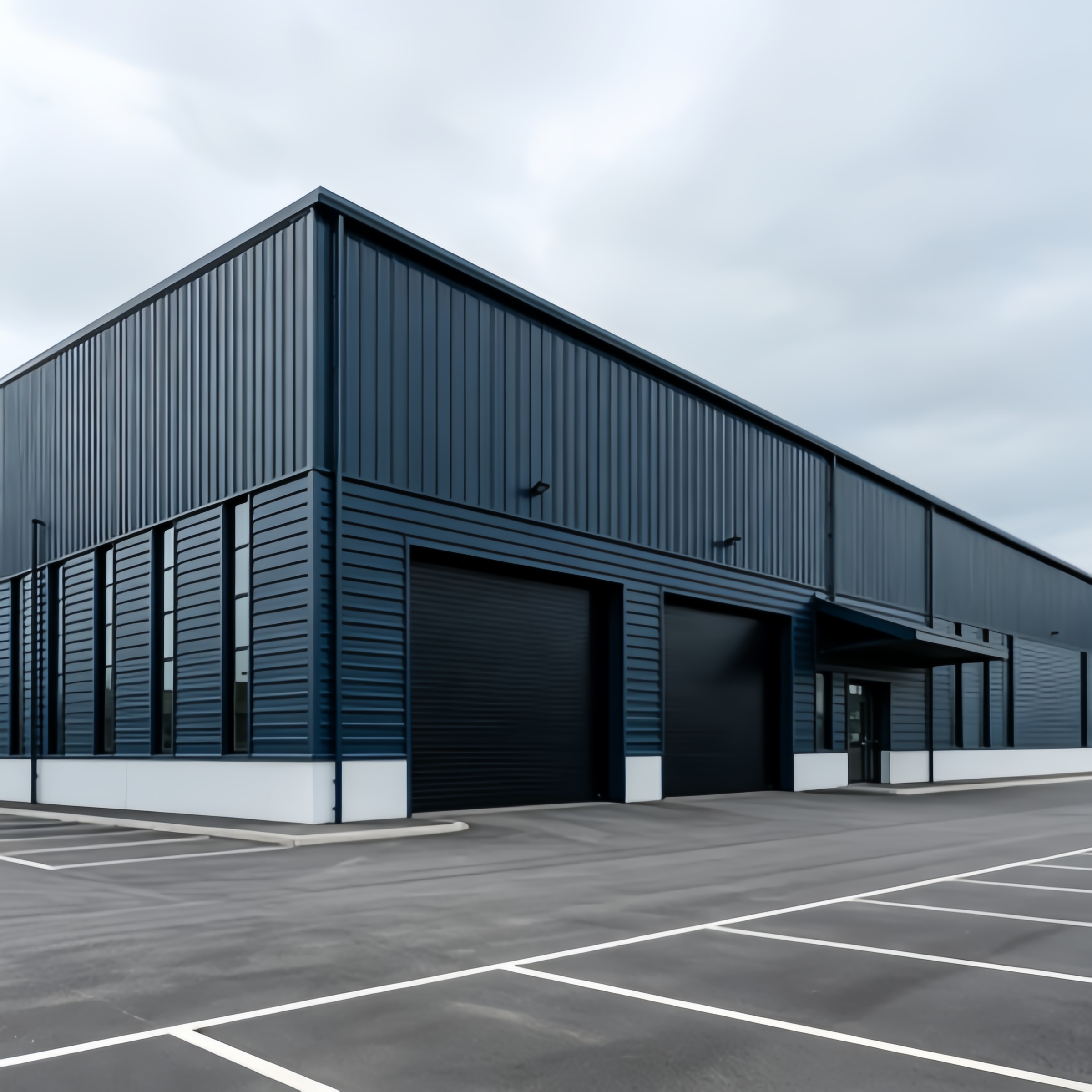 Geprefabriceerde, lichte stalen kleine werkplaats/magazijn/modulaire industriële loods voor commerciële fabrieksactiviteiten