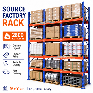 2800KG 5-laags industriële palletstelling met hoge draagkracht, zwaar uitgevoerd magazijnstellingsysteem