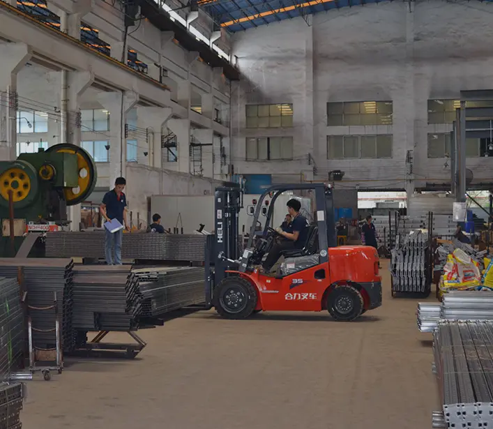 Fabriek en productiehal van Guangzhou Heda Shelves Co., Ltd.