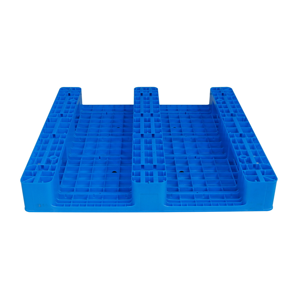 NEXARA Industriële 1100x1100mm Platte Kunststof Pallet 3 Rollagers HDPE 4-weg Toegang voor Magazijnstellingen