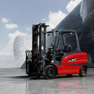 3-tons elektrische heftruck met lithiumbatterij, wisselstroommotor, contragewicht, palletzijschuiver, materiaalbehandeling