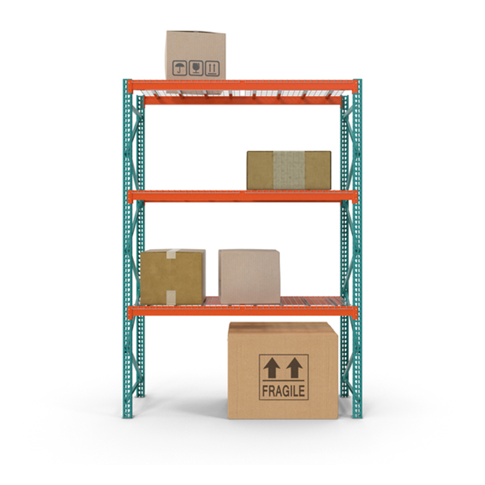 Robuust stalen palletstellingsysteem voor industriële magazijnen, aanpasbaar stapelbaar, draagvermogen 3000 kg