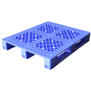 Op maat gemaakte europallet met 4-weg toegang, zware, enkelzijdige HDPE-kunststof, groot statisch draagvermogen 5,0 ton, RFID-opslag, gaasstructuur voor gekoelde lading.