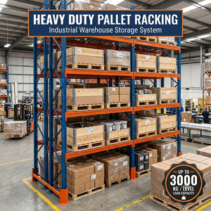 3000 kg zwaar palletstellingsysteem | Verstelbare stalen magazijnstellingen en opbergrekken