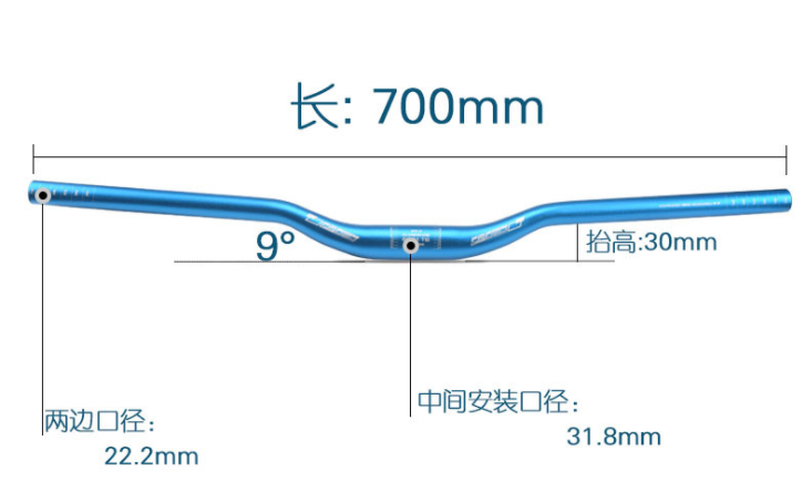 Wake MTB Handlebar Specificaties