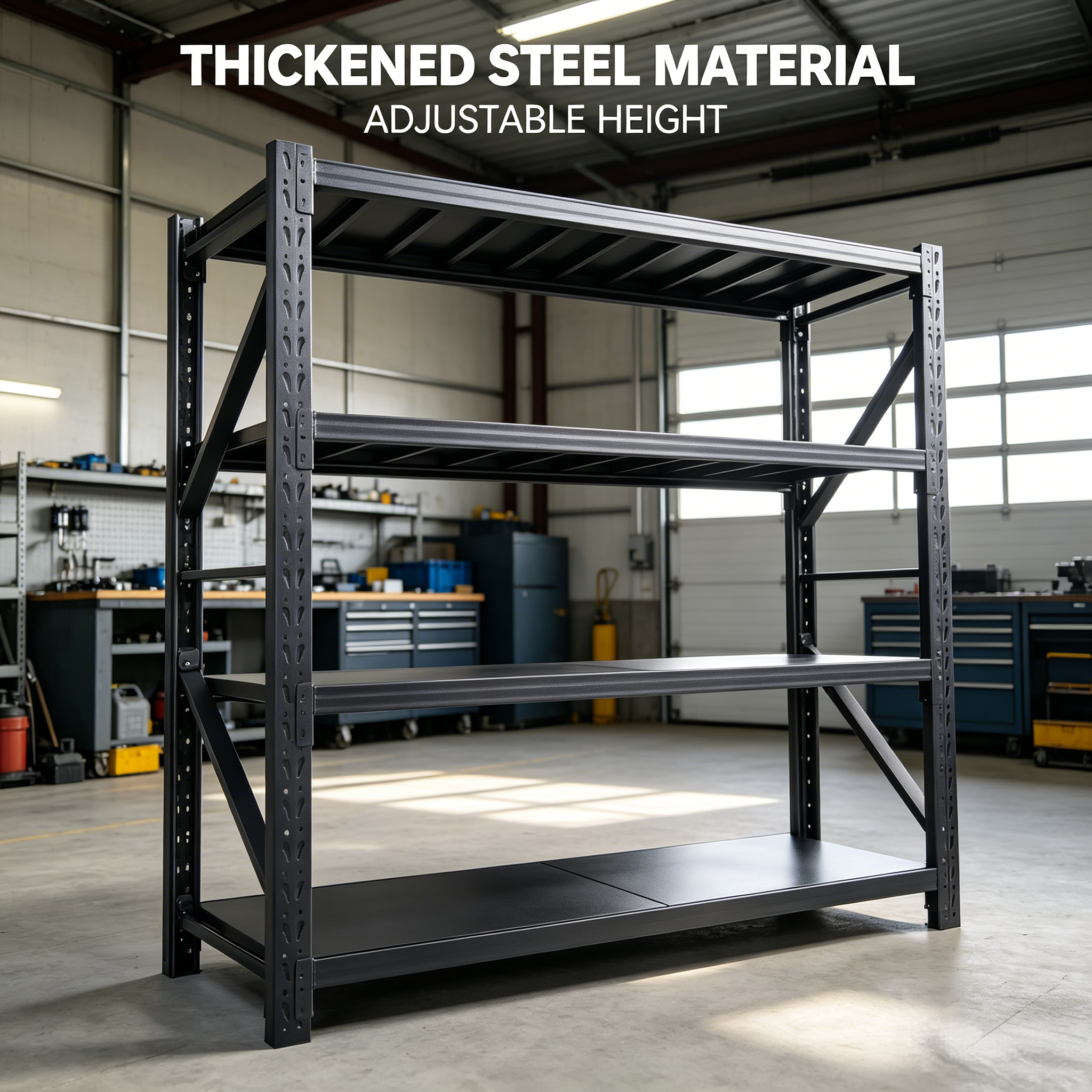 Industriële magazijnstellingen, palletstellingen, metalen stellingen, zwaar uitgevoerd opslagsysteem voor logistieke centra