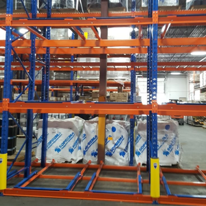 Push Back palletstellingen + vorkheftruckbediende push back stellingen voor batchopslag in 3PL-logistieke magazijnen