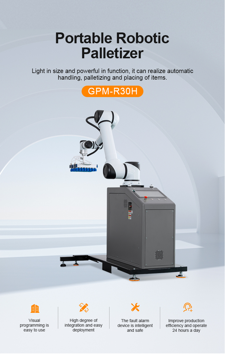 GURKI Cobot Palletizing Industrial Robot Stacker Automatic Palletizer Machine for Box Pallet