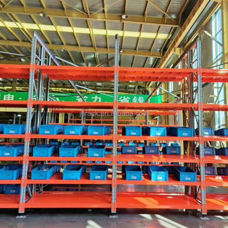 Industriële magazijnstellingen van staal met lange overspanning, middelzware stapelbare stellingen, boutloze stellingen te koop