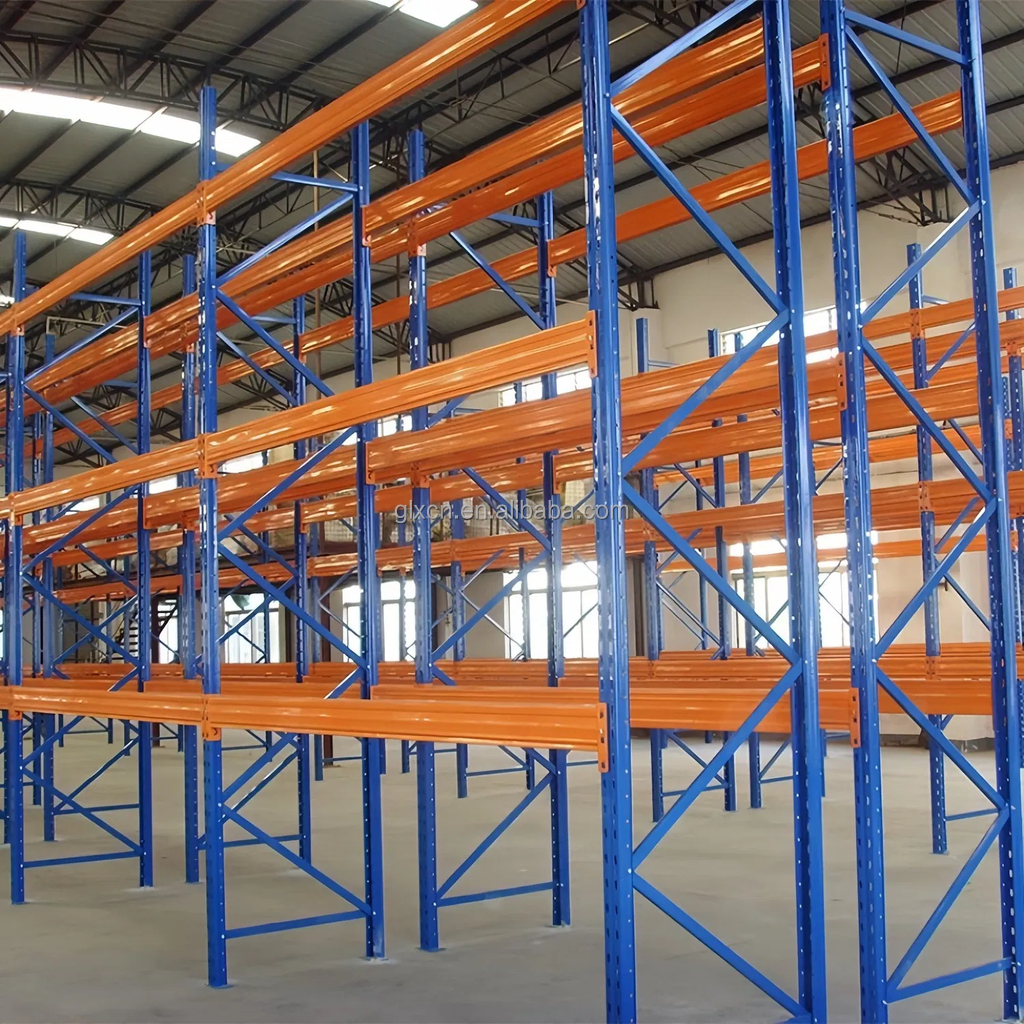 3000 kg zwaar palletstellingsysteem | Verstelbare stalen magazijnstellingen en opbergrekken