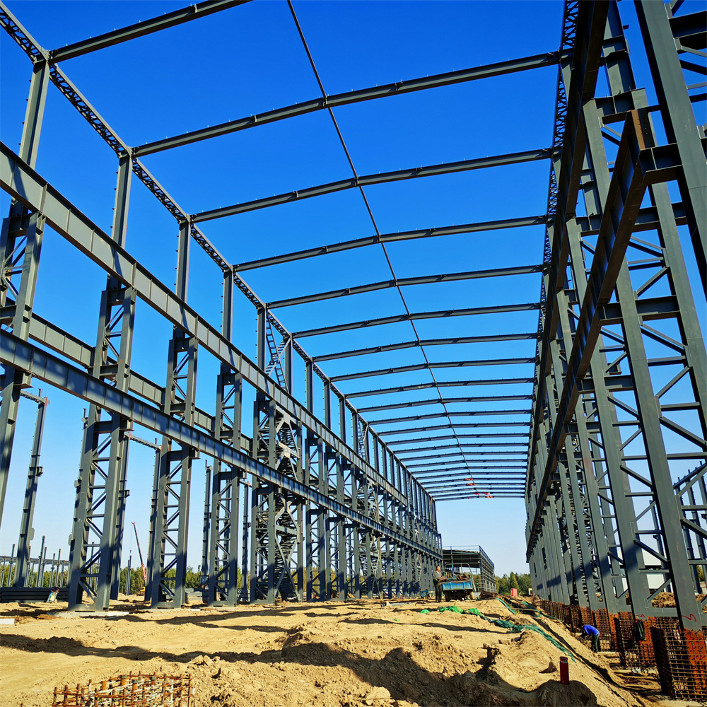 Groot overspannings magazijn constructie