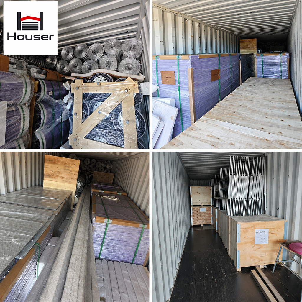 Modulaire zelfopslagsystemen, geprefabriceerde, gegalvaniseerde stalen binnenunits voor kleine zelfopslag, scheidingswanden.