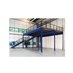Industriële, geschikte, gebruikte stalen zolderplatformstelling, stellingladder, magazijnrek, meerlaags stelling, hoge capaciteit, zware last, mezzanine