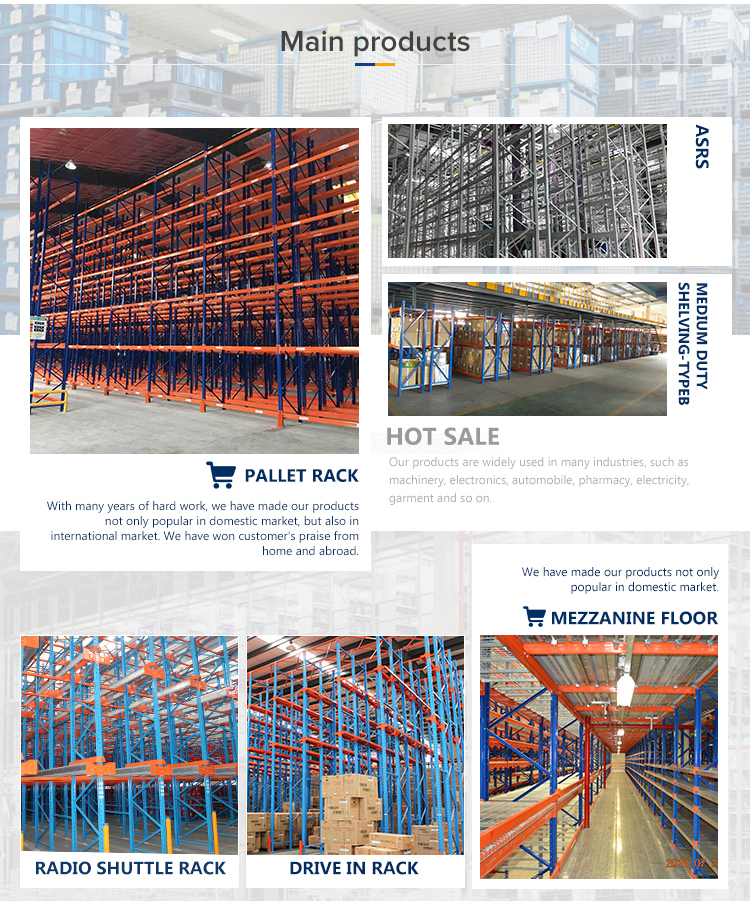 Overzicht van logistieke magazijnproducten