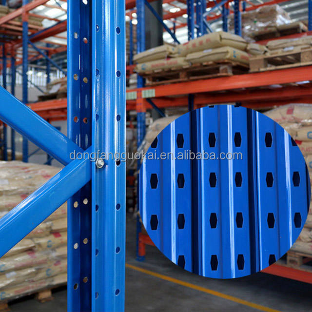 Op maat gemaakte, zware, industriële stalen palletstellingen met verstelbare magazijnplanken.
