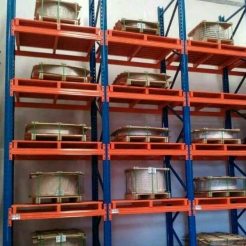 Vorkheftruckvriendelijke stalen push-back palletstellingen, CE/ISO-gecertificeerd, capaciteit 1000-2000 kg, 2-5 pallets diep, bulkkartonfabriek