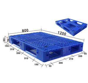 Robuuste, vierzijdige, enkelzijdige HDPE-plastic europallets met gaasconstructie, milieuvriendelijk, 7 stalen kernen, 4,0 ton statische belasting, elektronica.