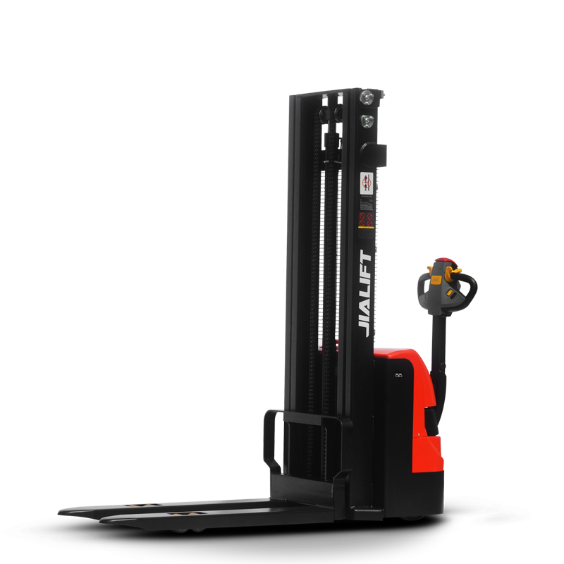 Palletstapelaar van 1 ton, 1,2 ton en 1,5 ton met een hefhoogte van 1600-4000 mm. Accu-aangedreven stapelaar en elektrische stapelaar.