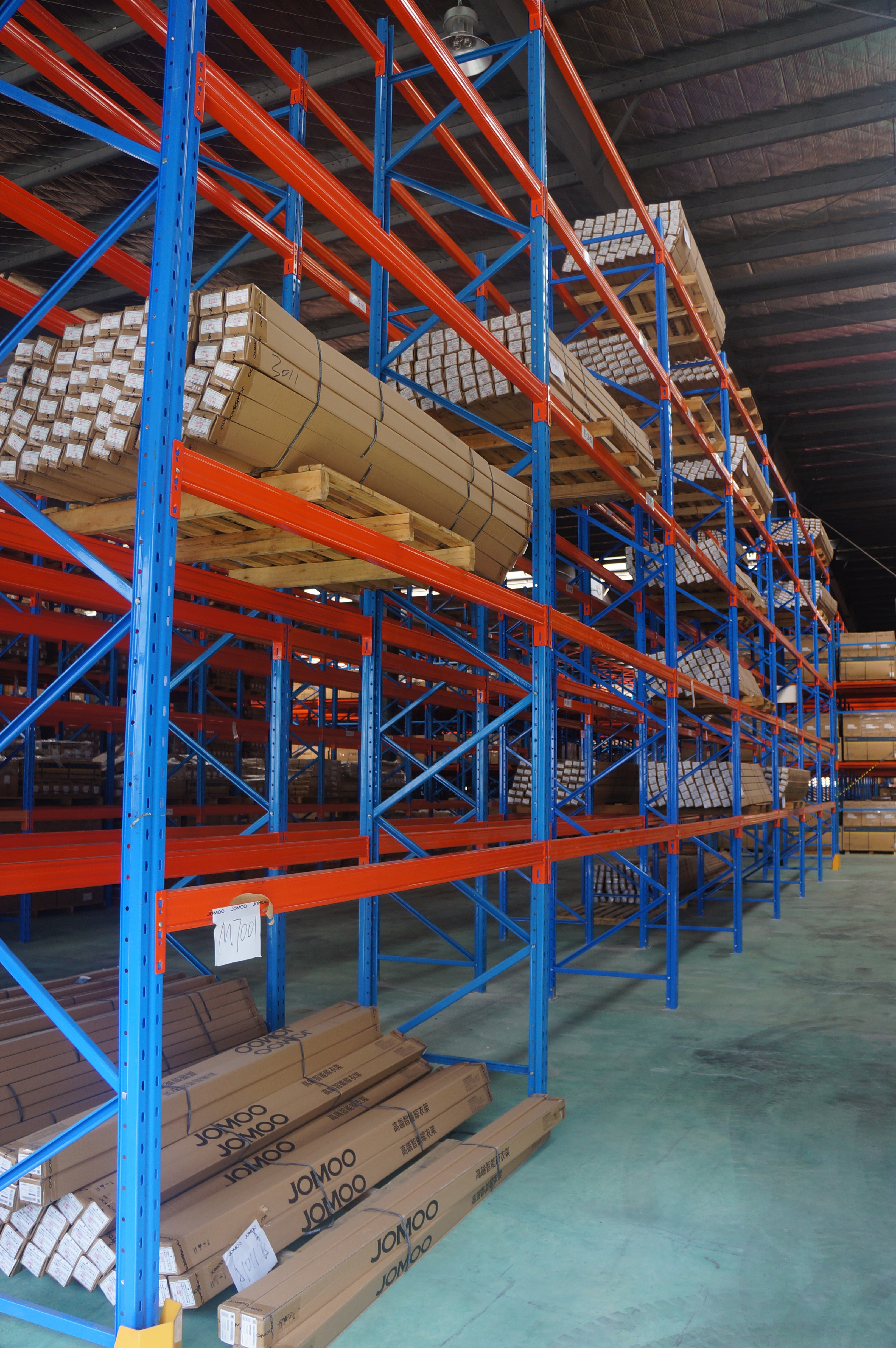 Robuust stalen selectief palletstellingsysteem met corrosiebescherming voor magazijnopslag