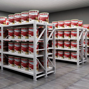 XLB stalen selectieve palletstelling met 4 lagen voor magazijnautomatisering, corrosiebestendige poedercoating.