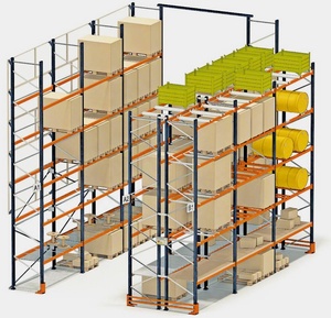 Zware palletstellingen voor magazijnopslag, druppelvormige palletstellingen van een Chinese leverancier.