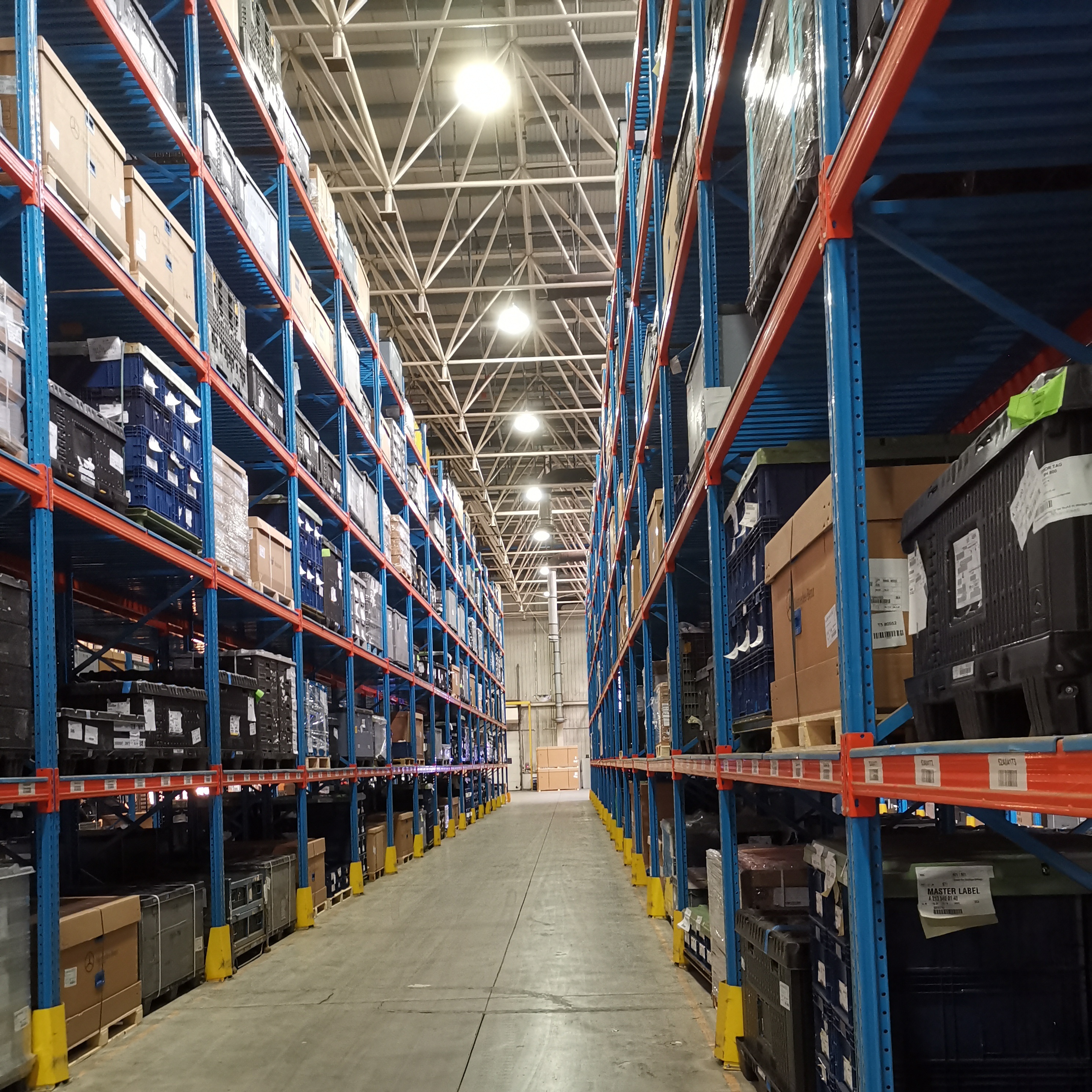 Op maat gemaakte industriële palletstellingen, verstelbare stalen balken, zwaar uitgevoerd, selectief palletstellingsysteem voor magazijnopslag