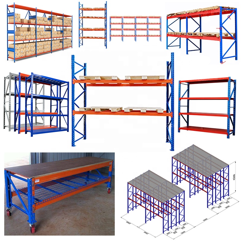Zware magazijnstellingen, stapelstellingen, palletstellingen, metalen opslagstellingen, schappen.