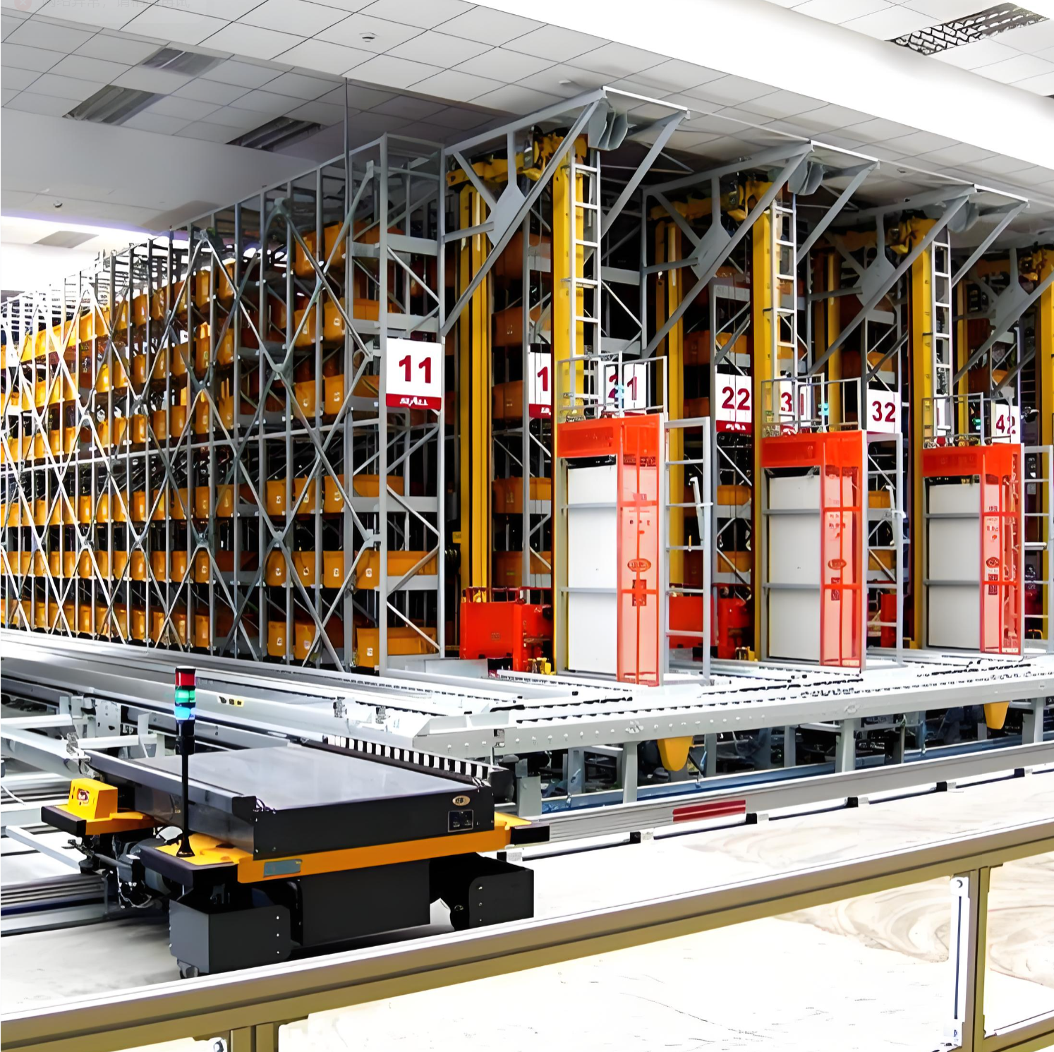 Hoogwaardig pallet-AS/RS-systeem met PLC-motor en -engine voor industriële opslag. 1 jaar garantie.