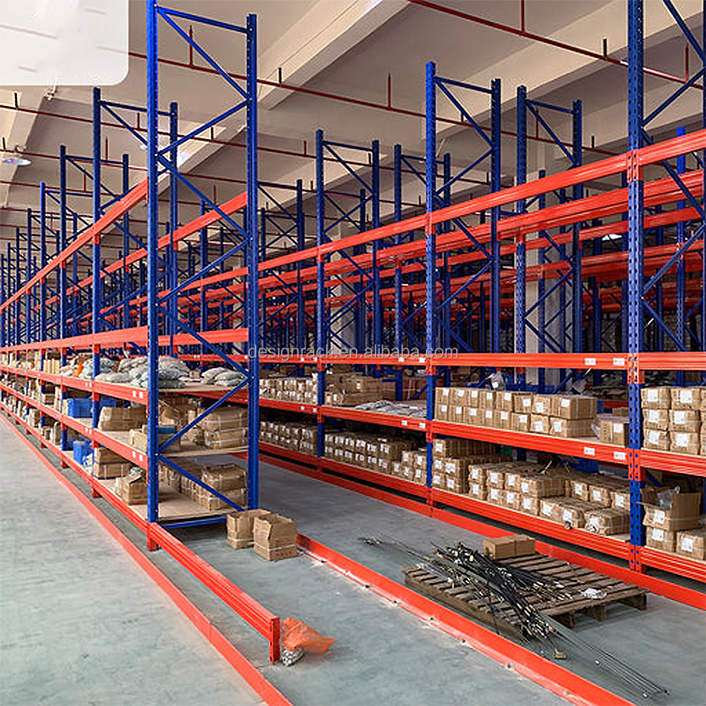 Stalen palletstellingen voor opslag, zwaar uitgevoerd stellingsysteem, stapelmagazijn te koop, meerlaagse magazijnstellingen