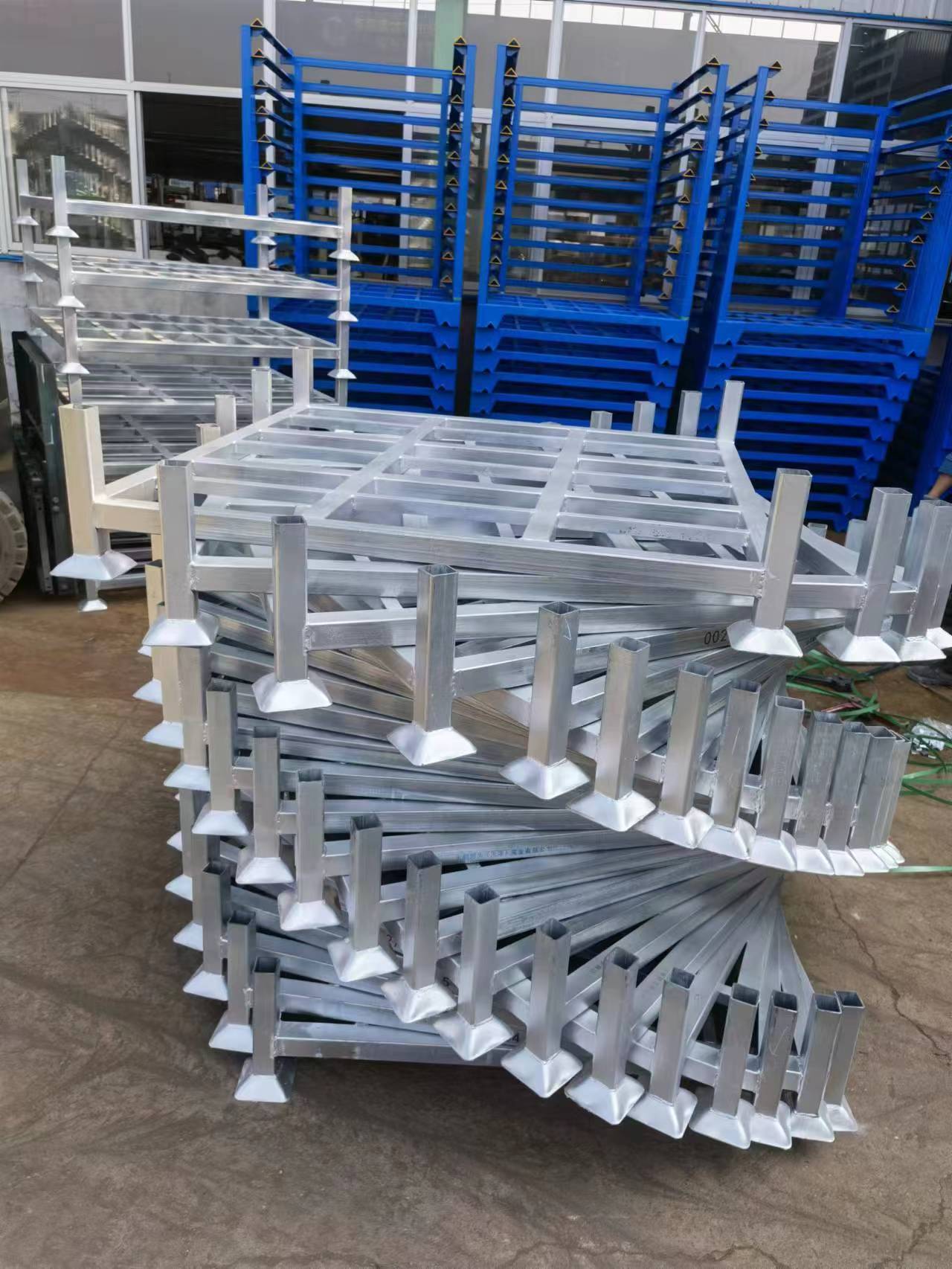 CE-gecertificeerd Manurack-paalpallet - thermisch verzinkt stapelrek voor Europese koelopslag en logistieke efficiëntie