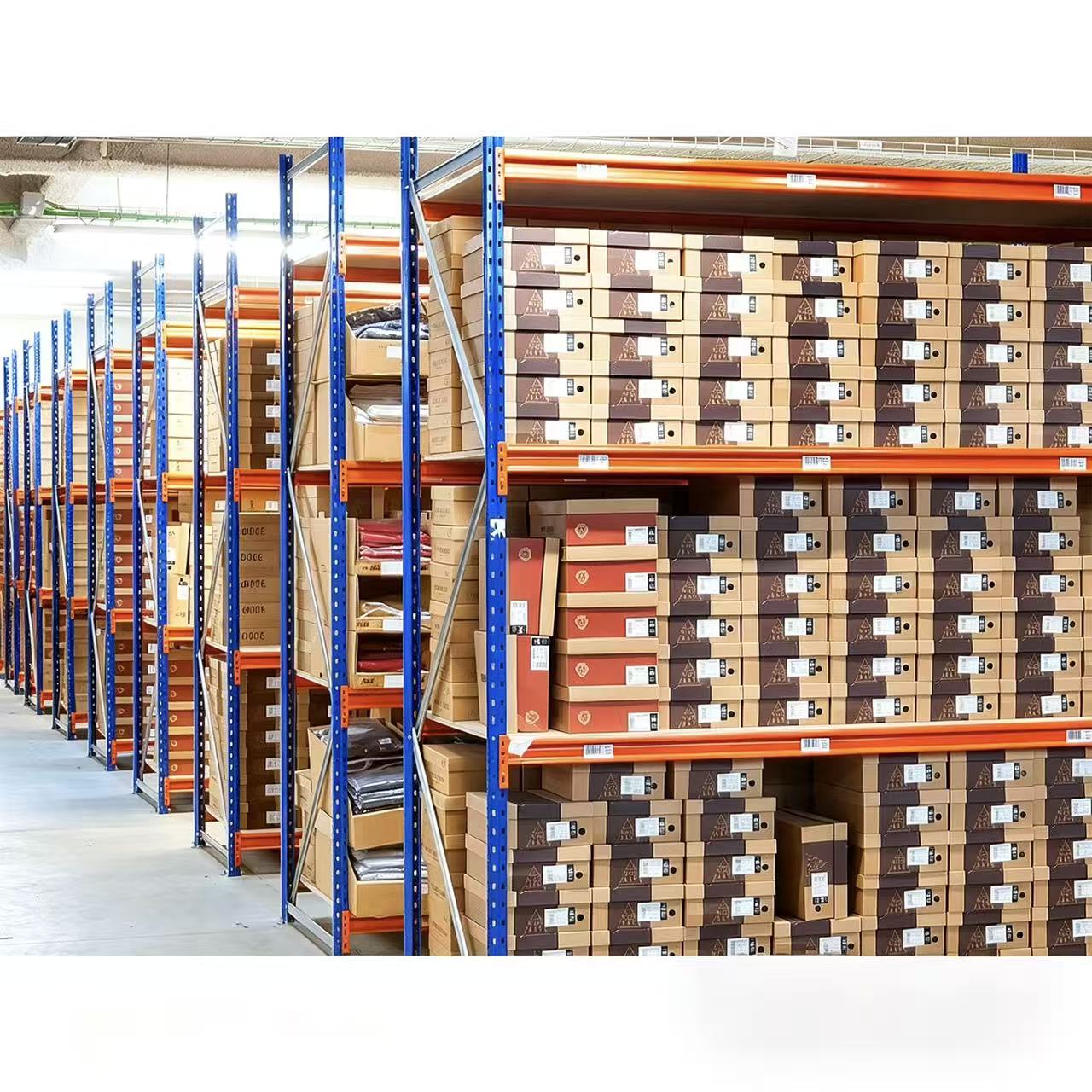 Drive-in stellingsysteem, magazijnstellingen met hoge dichtheid, op maat gemaakte industriële, zware metalen, verstelbare palletstellingen.