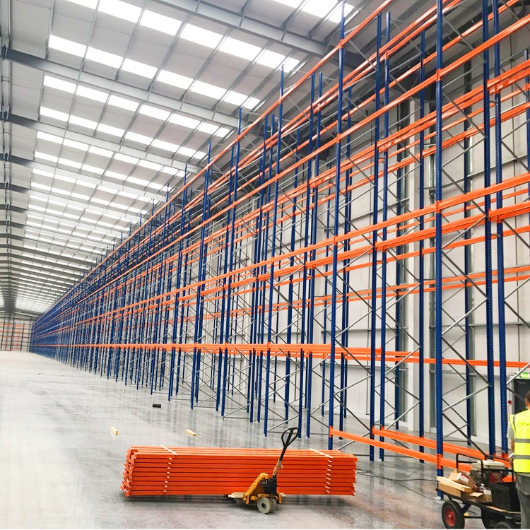 Op maat gemaakte, robuuste stalen magazijnstellingen en palletstellingen