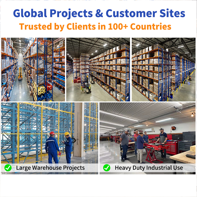 Op maat gemaakte, zware, industriële stalen palletstellingen met verstelbare magazijnplanken.