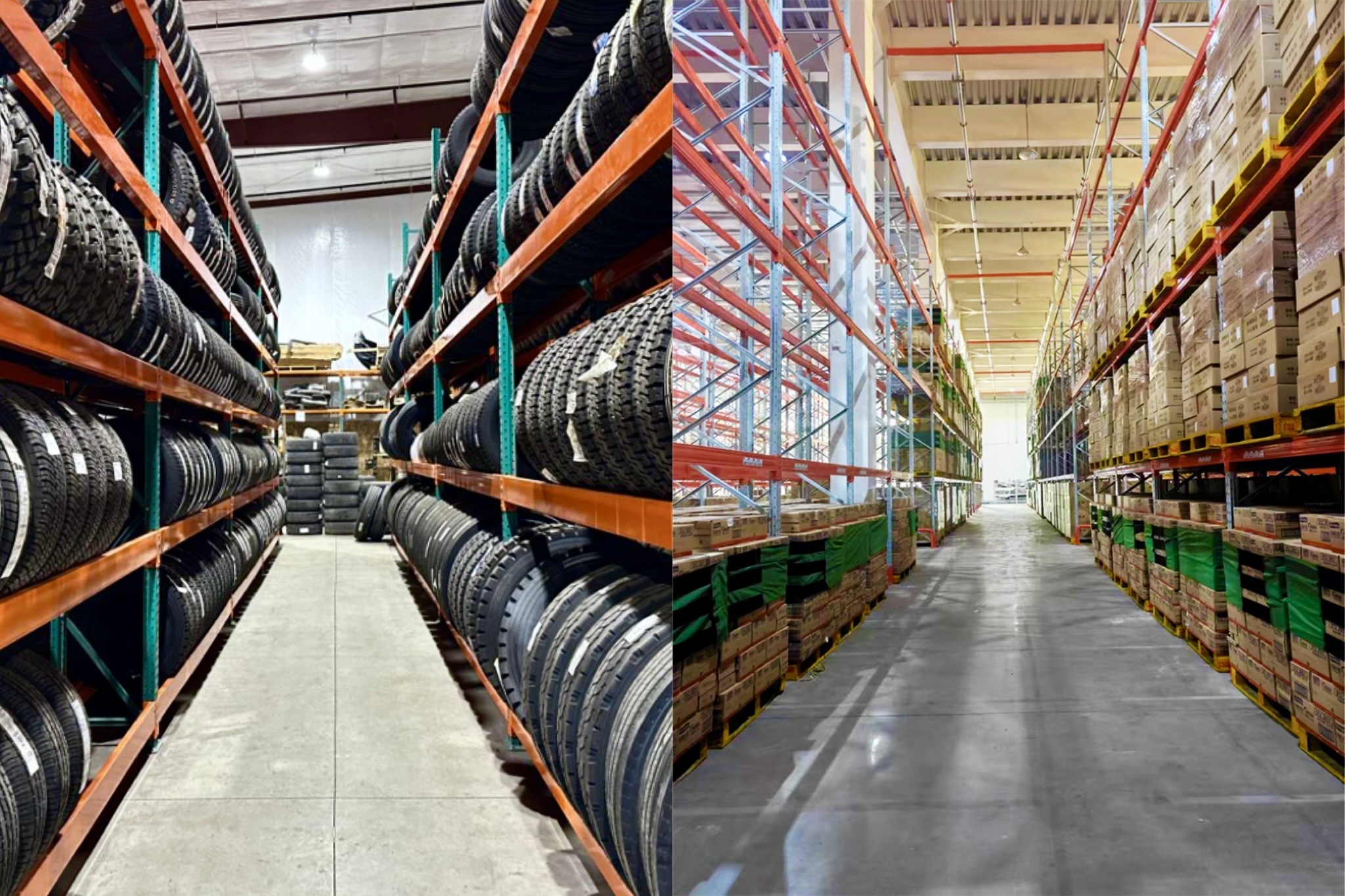 Magazijnstellingen in bedrijf