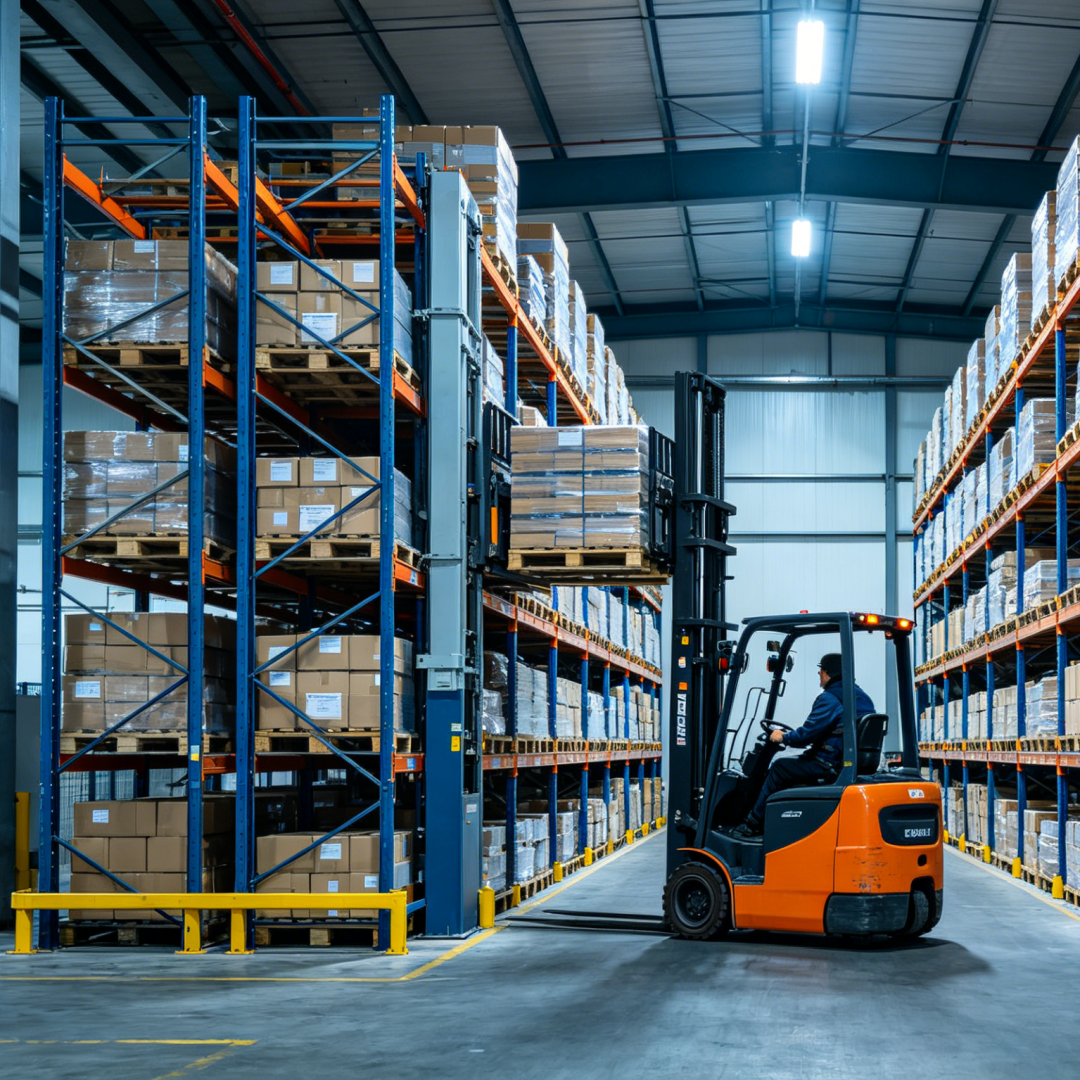 Veiligheidsontworpen dubbeldiepe palletstellingen: een kosteneffectieve dubbeldiepe stellingoplossing.