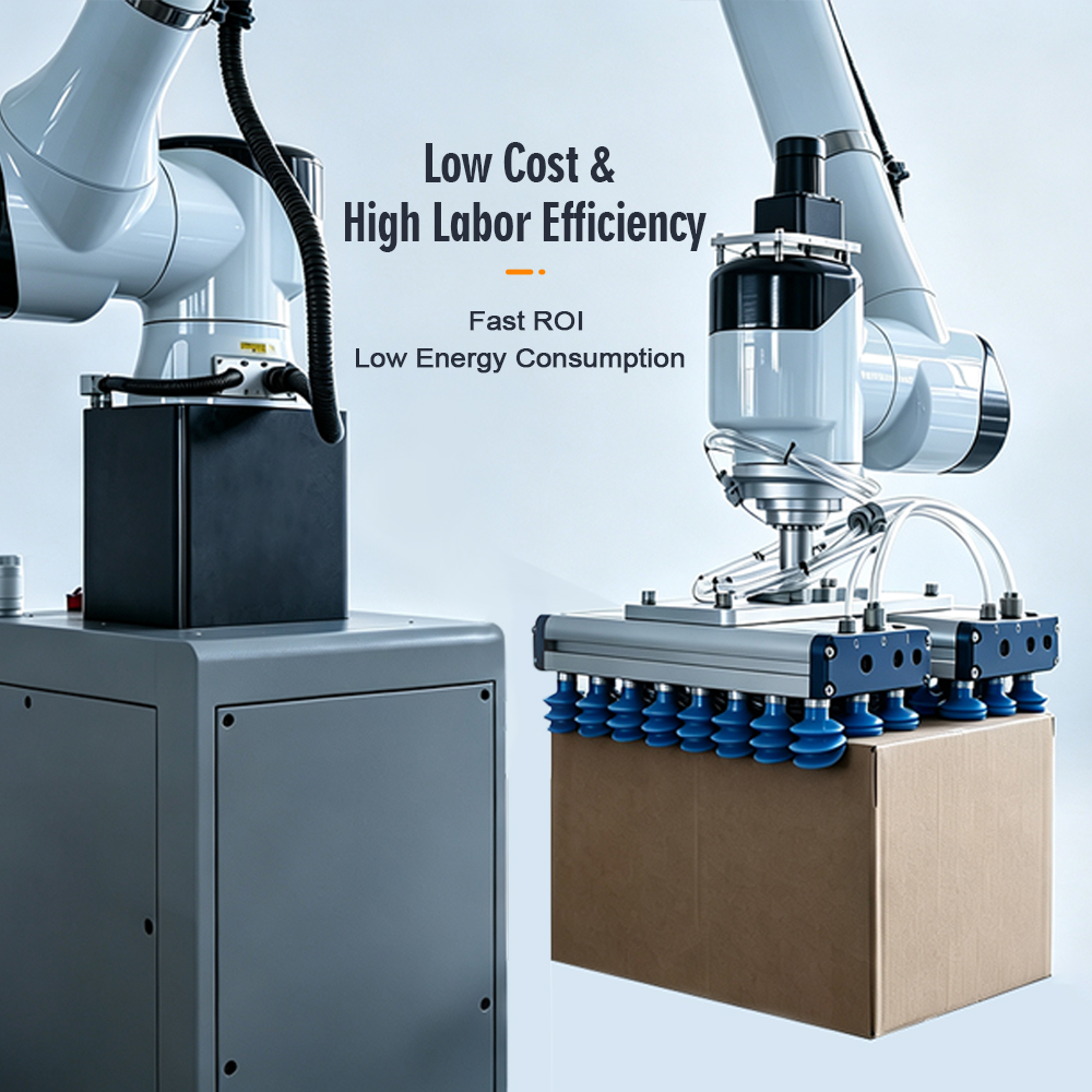 GURKI Hogesnelheids Volautomatisch Robotisch Palletiseersysteem Karton Doos Cobot Palletiseermachine voor Magazijn/Fabriek