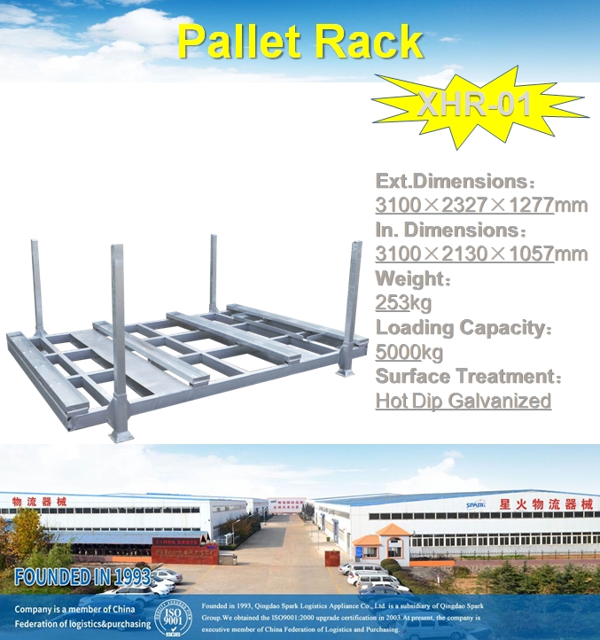 Customizable Heavy-Duty Hot-Dip Galvanized Metal Pallet Rack Platform for Factories Warehouses OEM Support for Palletizing