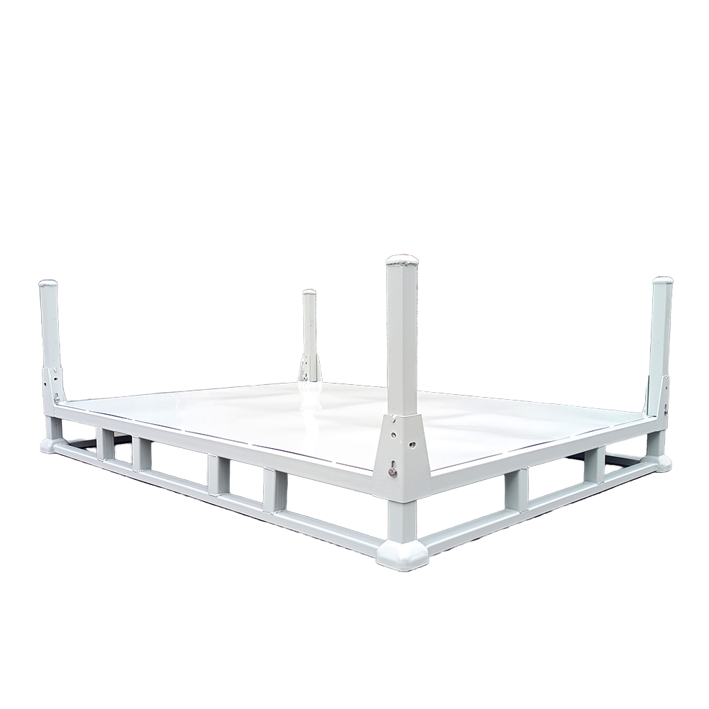 Populair logistiek opslagsysteem: zware, versterkte, herbruikbare, stapelbare industriële stalen frame containerpallet