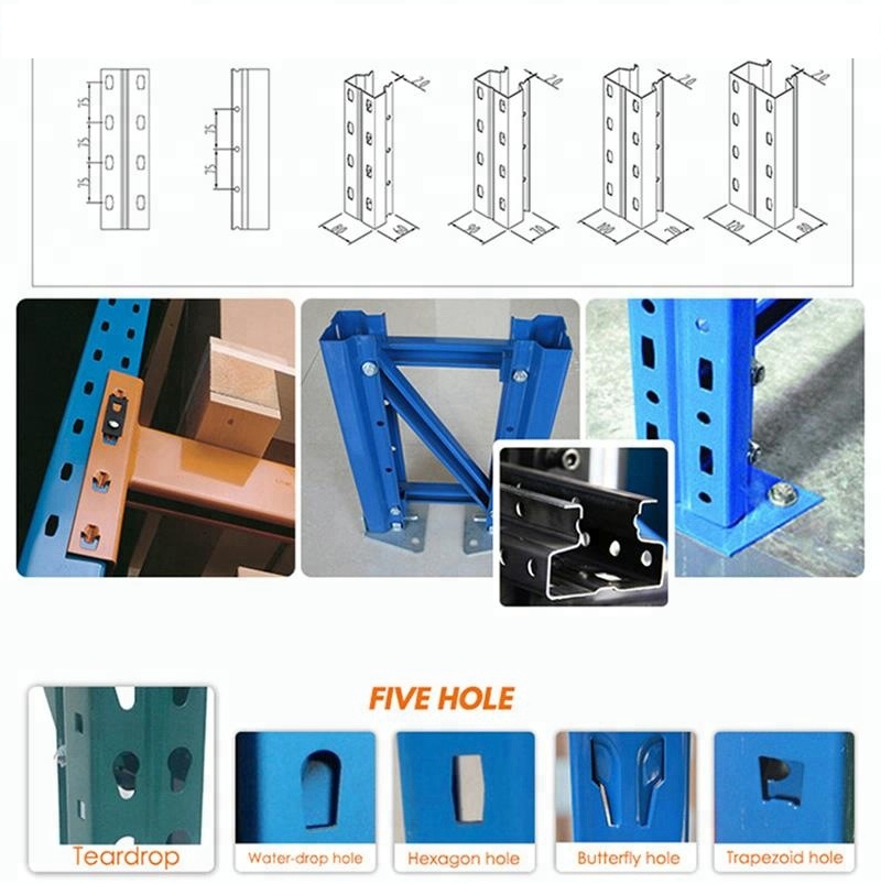 Zware Magazijnstelling Stapelrek Palletstelling Metalen Opslagrek Legbord