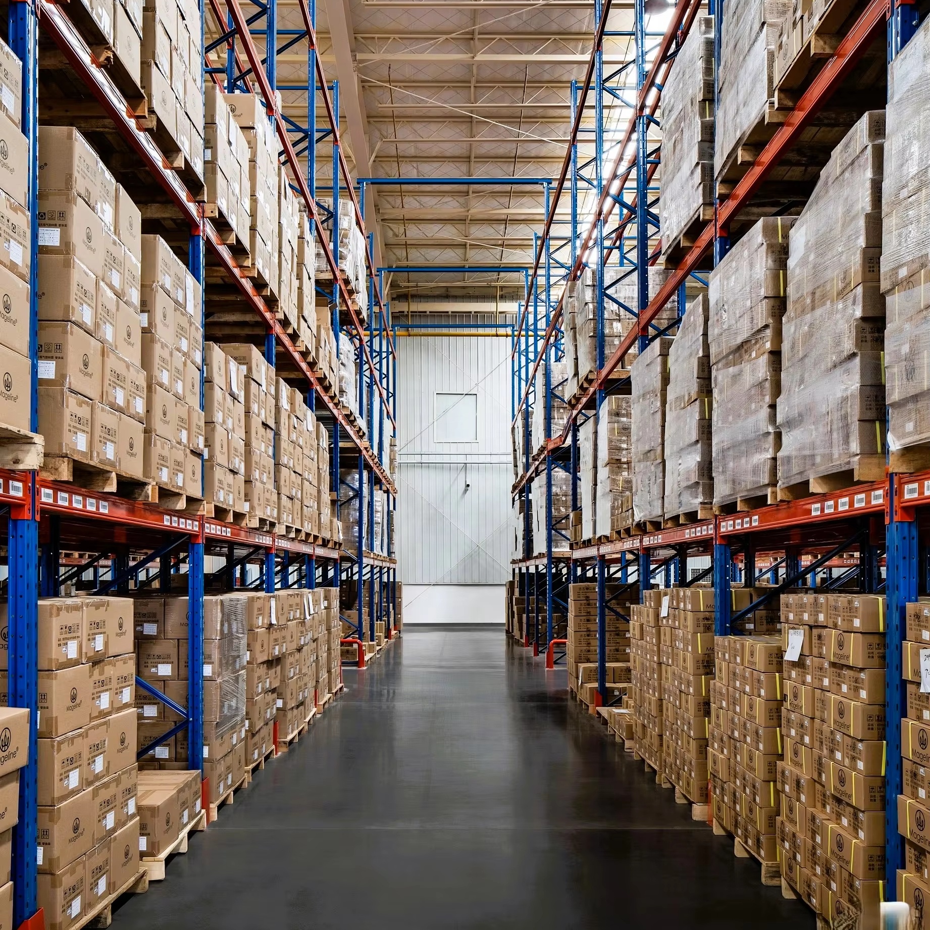 ISO CE-gecertificeerde selectieve palletstelling, zware dwarsbalkstelling, corrosiebestendige epoxycoating, industriële metalen stalen magazijnstelling