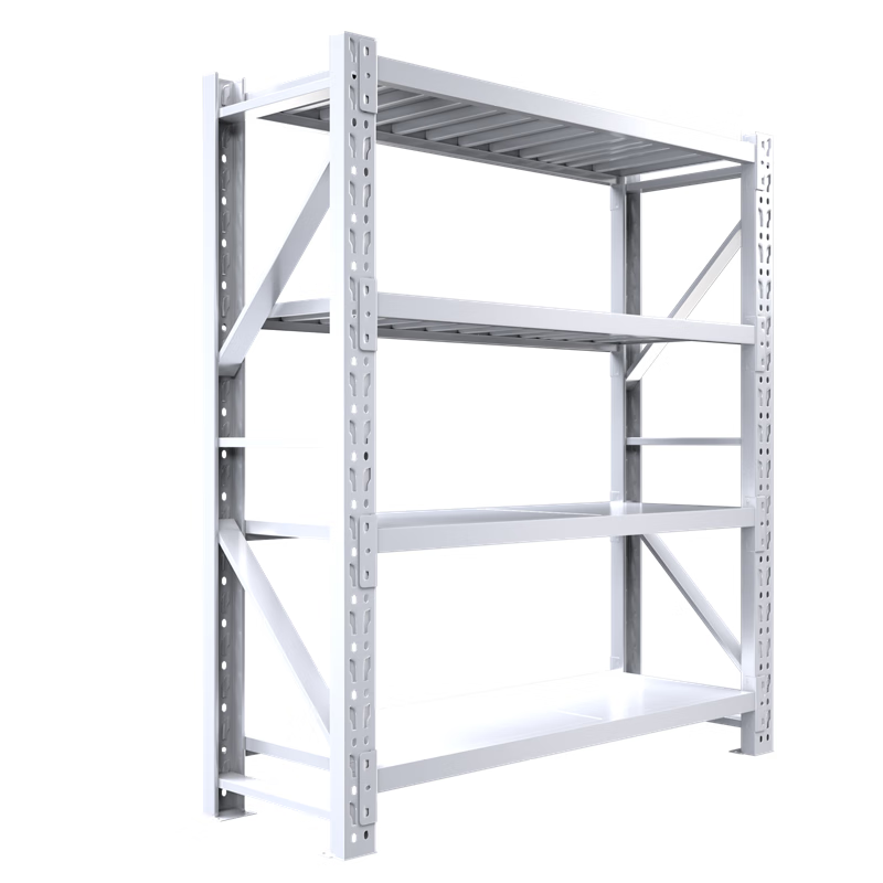 XLB stalen selectieve palletstelling met 4 lagen voor magazijnautomatisering, corrosiebestendige poedercoating.