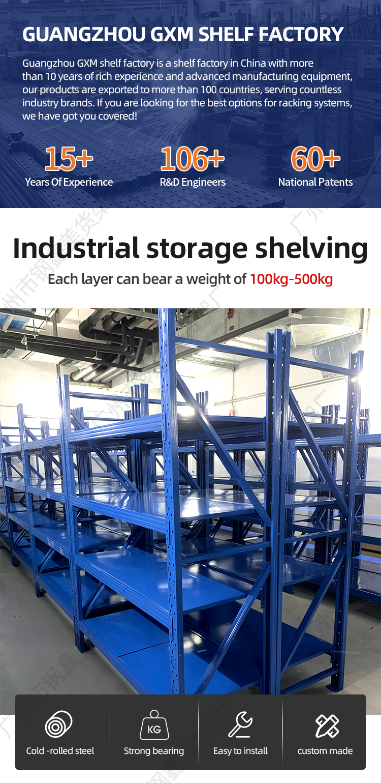 Zwaarlast magazijnstelling systeem