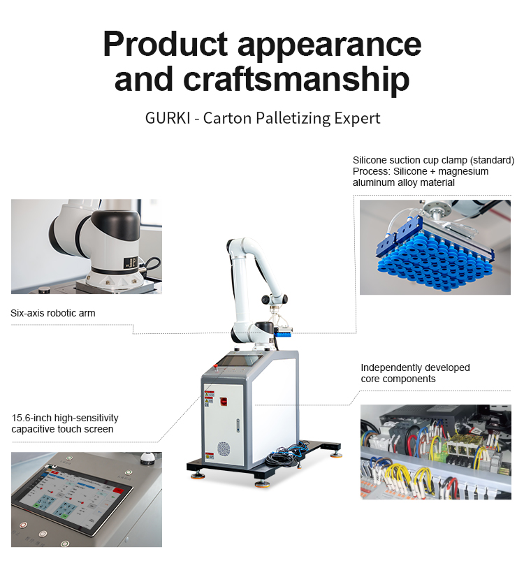 Collaborative Palletizing Robot voor dozen en verpakkingen