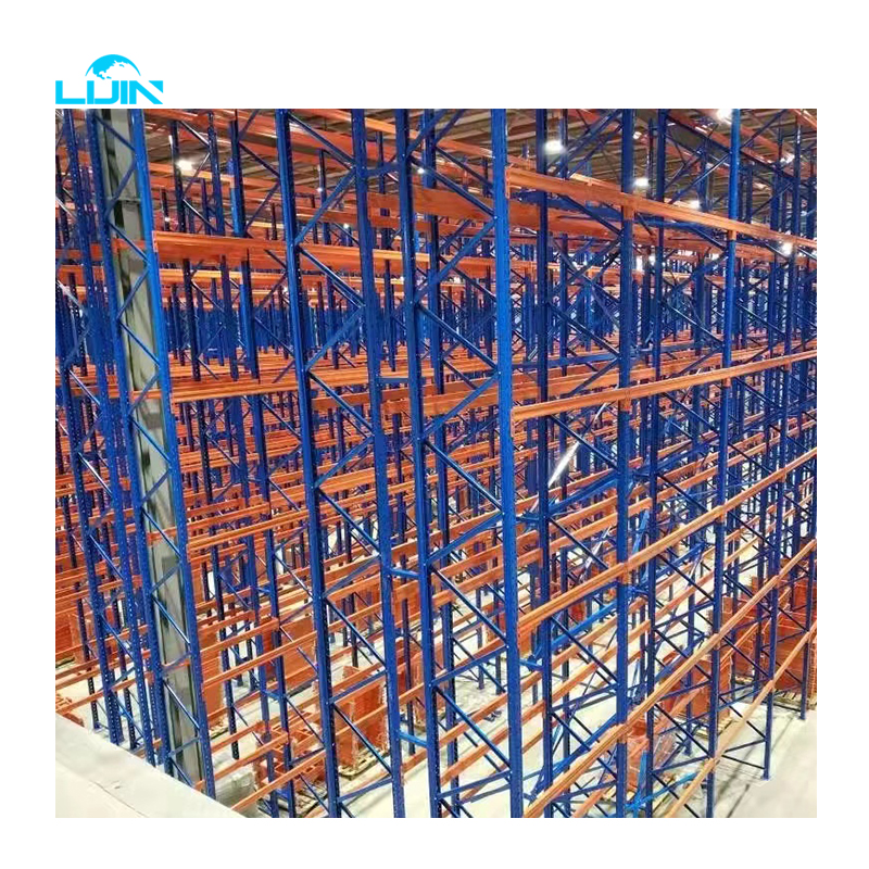 Fabrieksverkoop in Guangdong: Stapelrekken met hoge capaciteit voor magazijnen, 1000 kg, verstelbaar, metalen palletrek en schappen.