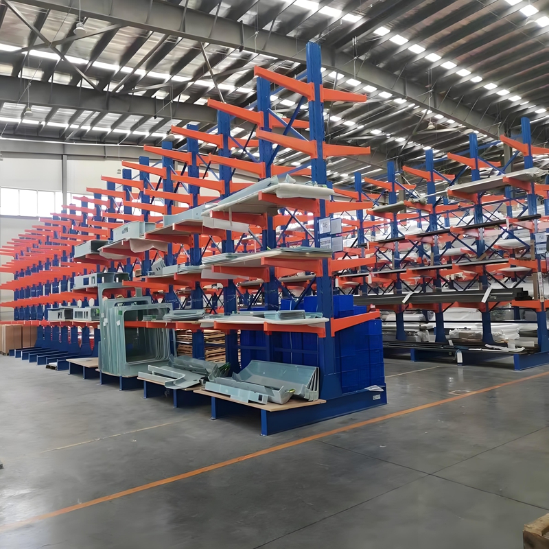 Robuust 5-laags, hoogwaardig, met epoxy gecoat, inrijbaar palletrek voor industrieel gebruik, gemaakt van staal, verstelbaar, duurzaam en roestwerend.