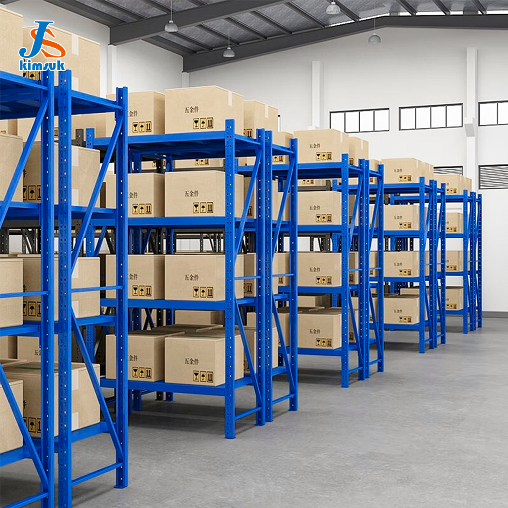 Opslagapparatuur voor middelzware/zware toepassingen, magazijnen, industriële poedercoating, vracht, staal, ijzer, gereedschap, supermarkten, stapelbare opslagrekken.