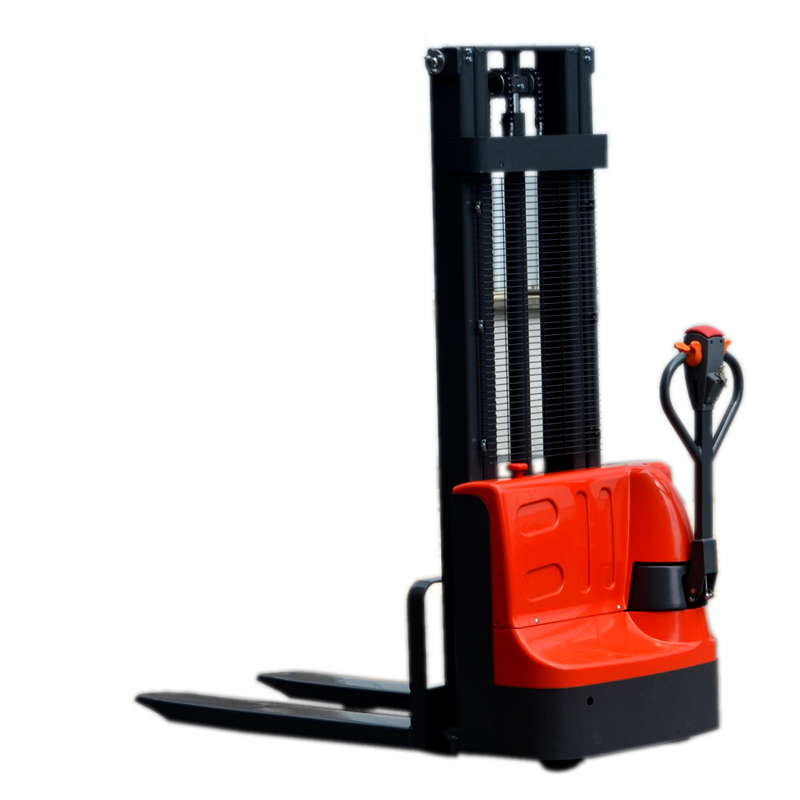Palletstapelaar van 1 ton, 1,2 ton en 1,5 ton met een hefhoogte van 1600-4000 mm. Accu-aangedreven stapelaar en elektrische stapelaar.