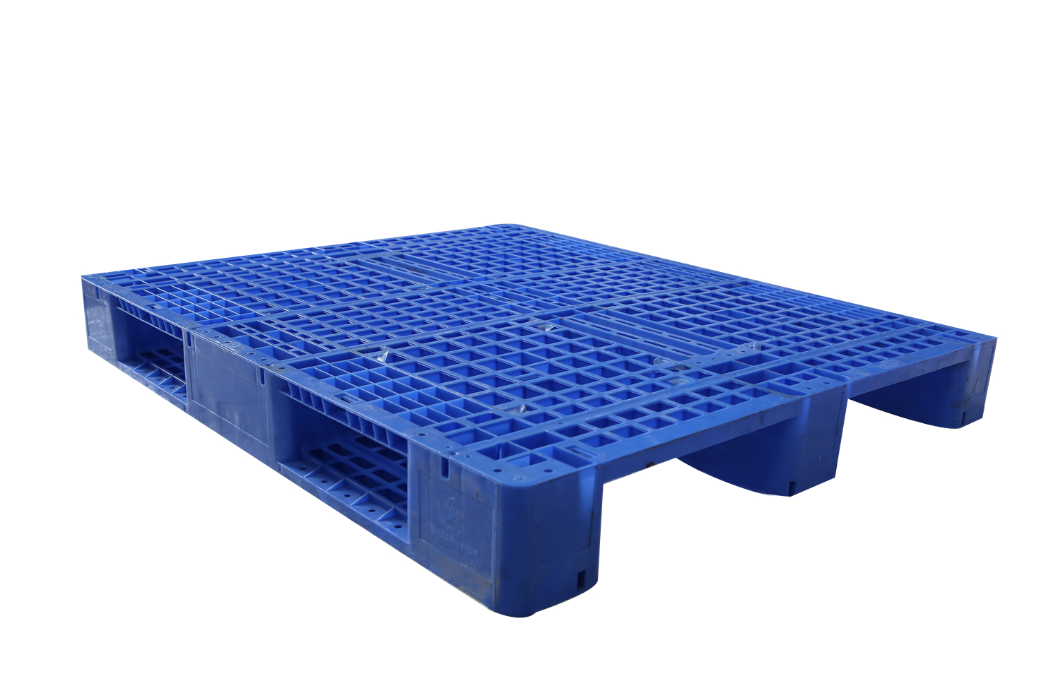 Op maat gemaakte europallet met 4-weg toegang, zware, enkelzijdige HDPE-kunststof, groot statisch draagvermogen 5,0 ton, RFID-opslag, gaasstructuur voor gekoelde lading.